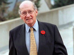 Former Nova Scotia premier Gerald Reganis shown in Halifax on Tuesday Nov. 10, 1998. (THE CANADIAN PRESS/Andrew Vaughan)