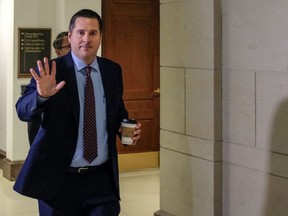 U.S. House Intelligence Committee ranking member Rep. Devin Nunes (R-CA) leaves a closed session of the House Intelligence, Foreign Affairs and Oversight committees in Washington, D.C., on Oct. 22, 2019.