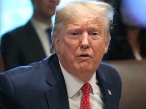 U.S. President Donald Trump speaks to the media during a cabinet meeting at the White House on Nov. 19, 2019 in Washington, D.C.