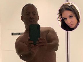 Cam model Sarah Russi claims "Angry Bagel Guy" Chris Morgan won't stop sexting her. (Instagram/Twitter)