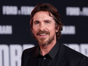 Cast member Christian Bale poses at a special screening for the movie "Ford v Ferrari" in Los Angeles, California, U.S., November 4, 2019.