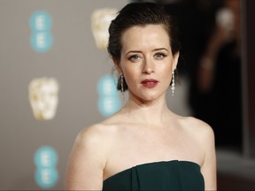 British actress Claire Foy poses on the red carpet upon arrival at the BAFTA British Academy Film Awards at the Royal Albert Hall in London on Feb. 10, 2019. (TOLGA AKMEN/AFP via Getty Images)