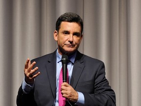 Panelist Dr. Bruce Hensel discusses removing the stigma of mental illness at Museum Of Tolerance on February 6, 2013 in Los Angeles, California.  (John Sciulli/Getty Images for The Weinstein Company)