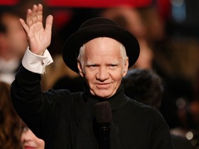 Actor Michael Pollard speaks during the 36th AFI Life Achievement Award tribute to Warren Beatty held at the Kodak Theatre on June 12, 2008 in Hollywood, California.