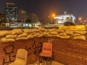 A general view is seen from the Hong Kong Polytechnic University in the Hung Hom district on November 22, 2019 in Hong Kong. (Billy H.C. Kwok/Getty Images)