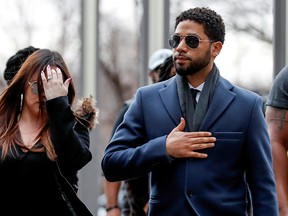 Actor Jussie Smollett arrives at the Leighton Criminal Court Building in Chicago, March 14, 2019. (REUTERS/Kamil Krzaczynski)