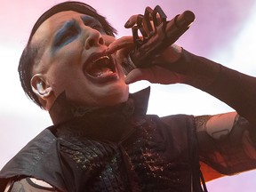 Marilyn Manson performs during the Astroworld Festival at NRG Stadium on Nov. 9, 2019 in Houston, Texas.
