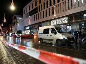 The site of a stabbing on a shopping street is pictured at The Hague, Netherlands November 29, 2019.