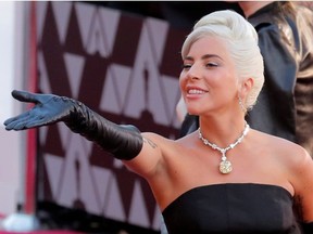 Lady Gaga wearing Alexander McQueen.