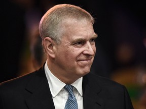 In this file photo taken on November 3, 2019,Prince Andrew leaves after speaking at the ASEAN Business and Investment Summit in Bangkok. (LILLIAN SUWANRUMPHA/AFP via Getty Images)