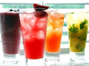 A variety of non-alcoholic drinks are displayed in Hamilton, Ont. on May 16, 2007.