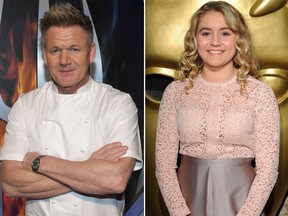 Gordon Ramsay and his daughter Tilley are seen in file photos.