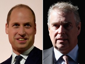 Prince William and Prince Andrew. (Getty Images)