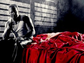 Mickey Rourke and Jaime King in "Sin City."