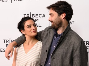 Jenny Slate and Ben Shattuck attend the 'Earth Break: A Few Suggestions For Survival, With Additional Hints And Tips About How To Make Yourself More Comfortable During The Alien Apocalypse' screening during the 2019 Tribeca Film Festival at SVA Theater on May 4, 2019, in New York City