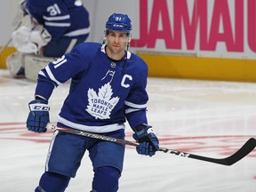 John Tavares has missed six games since suffering a broken right index finger against Washington on Oct. 16. (Claus Andersen/Getty Images)