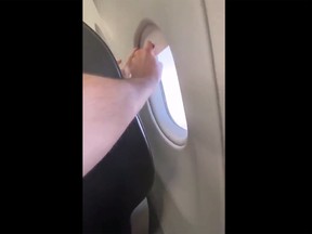 (@passengershaming Instagram video screenshot)