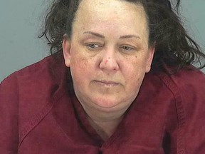 This booking photo provided by Pinal County Sheriff’s Office shows Machelle Hobson. (Pinal County Sheriff’s Office)