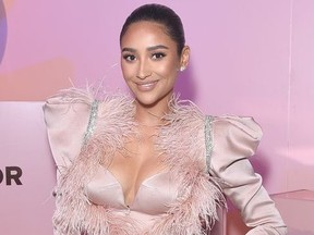 Shay Mitchell attends Patrick Ta Beauty Launch on April 4, 2019 in Los Angeles, California.