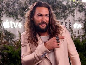 Jason Momoa attends the world premiere of Apple TV+'s "See" at Fox Village Theater on October 21, 2019 in Los Angeles, California.