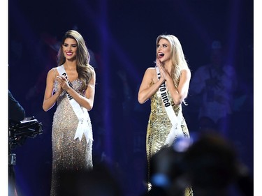 Miss Puerto Rico Madison Anderson appears onstage at the 2019 Miss Universe Pageant at Tyler Perry Studios on Dec. 8, 2019 in Atlanta, Ga.