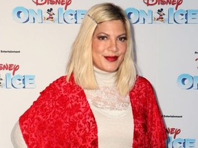 Tori Spelling attends Disney On Ice Presents Mickey's Search Party Holiday Celebrity Skating Event at Staples Center on December 13, 2019 in Los Angeles, California.
