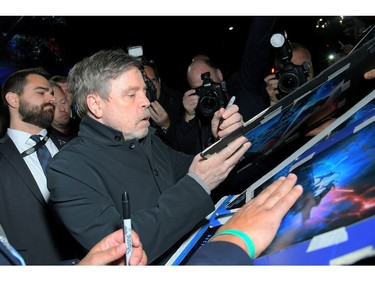 Mark Hamill arrives for the world premiere of "Star Wars: The Rise of Skywalker," the highly anticipated conclusion of the Skywalker saga on Dec. 16, 2019 in Hollywood, Calif.