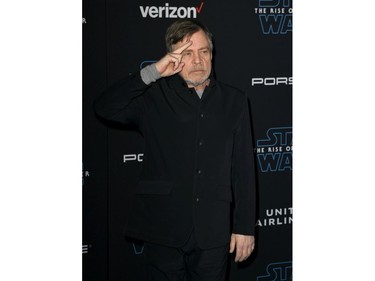 Mark Hamill arrives at the premiere of Disney's Star Wars: The Rise of Skywalker" on Dec. 16, 2019 in Hollywood, Calif.