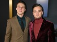 Actors George MacKay (left) and Dean-Charles Chapman attend the premiere of Universal Pictures' "1917" at TCL Chinese Theatre on Dec. 18, 2019 in Hollywood. (Kevin Winter/Getty Images)