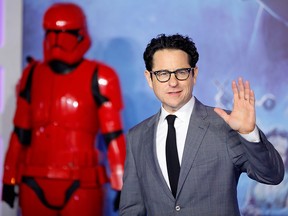 J. J. Abrams poses on the red carpet upon arrival for the European film premiere of "Star Wars: The Rise of Skywalker" in London on Dec. 18, 2019.