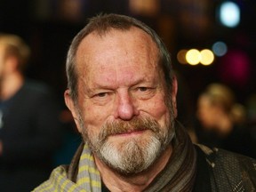 In this file photo taken on October 27, 2011 British actor Director Terry Gilliam arrives for the Premiere of the film "The Deep Blue Sea" in London's Leicester Square.