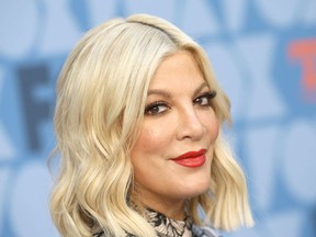 US actress Tori Spelling attends the FOX Summer TCA 2019 All-Star Party at Fox Studios on August 7, 2019 in Los Angeles.
