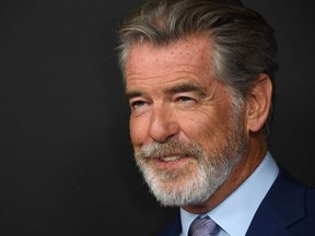 US actor Pierce Brosnan arrives for the Hollywood Foreign Press Association and The Hollywood Reporter Celebration of the 2020 Golden Globe Awards Season and Unveiling of the Golden Globe Ambassadors in West Hollywood, California on November 14, 2019.