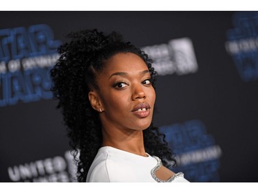 British actress Naomi Ackie arrives for the world premiere of Disney's "Star Wars: The Rise of Skywalker" at the TCL Chinese Theatre in Hollywood, Calif., on Dec. 16, 2019.