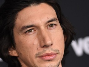 US actor Adam Driver arriveS for the world premiere of Disney's "Star Wars: Rise of Skywalker" at the TCL Chinese Theatre in Hollywood, California on December 16, 2019.