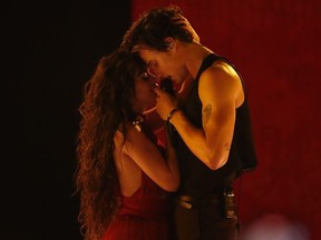 Shawn Mendes and Camila Cabello perform Senorita. REUTERS/Mario Anzuoni ORG XMIT: LOA415