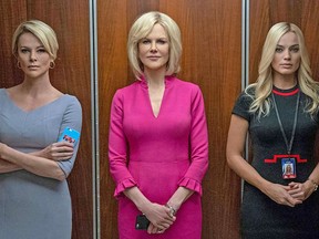 Charlize Theron, left,  Nicole Kidman, centre, and Margot Robbie star in "Bombshell." (Pictorial Press Ltd/Alamy Stock Photo)