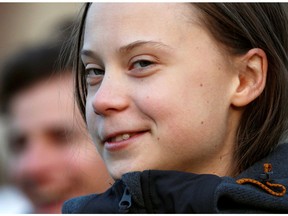 Climate change activist Greta Thunberg speaks during a Fridays for Future protest in Turin, Italy December 13, 2019.