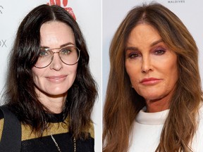 Courteney Cox and Caitlyn Jenner. (Getty Images)