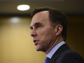 Finance Minister Bill Morneau speaks during a press conference following meetings with provincial and territorial finance ministers in Ottawa on Tuesday, Dec. 17, 2019.