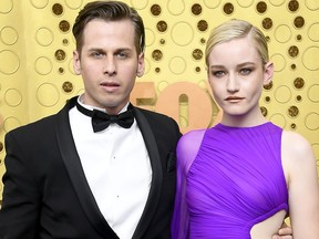 Mark Foster and Julia Garner attend the 71st Emmy Awards at Microsoft Theater on Sept. 22, 2019 in Los Angeles, Calif. (Frazer Harrison/Getty Images)