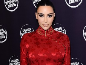 Kim Kardashian attends the 2nd Annual American Influencer Awards at Dolby Theatre on Nov. 18, 2019 in Hollywood, Calif. (Presley Ann/Getty Images for American Influencer Awards)