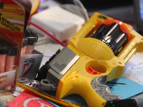 A Nerf toy dart gun is pictured in this Feb. 23, 2013 file photo. (Adam Berry/Getty Images)