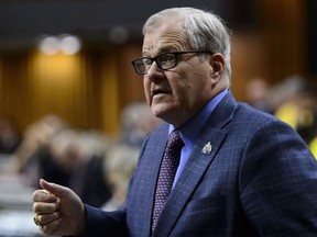 Minister of Veterans Affairs Lawrence MacAulay answers a question during question period in the House of Commons on Parliament Hill in Ottawa, May 10, 2019.