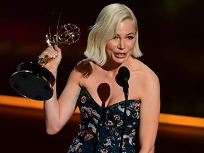 Michelle Williams accepts the Outstanding Lead Actress in a Limited Series or Movie award for "Fosse/Verdon" onstage during the 71st Emmy Awards at the Microsoft Theatre in Los Angeles on Sept. 22, 2019.