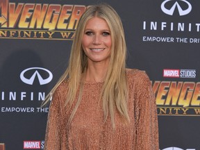 Actor/businesswoman Gwyneth Paltrow arrives at the Premiere of Marvel's 'Avengers: Infinity War' on April 23, 2018 in Los Angeles. (Neilson Barnard/Getty Images)
