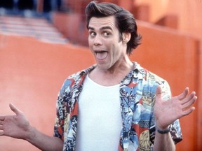 Jim Carrey in Ace Ventura: Pet Detective.