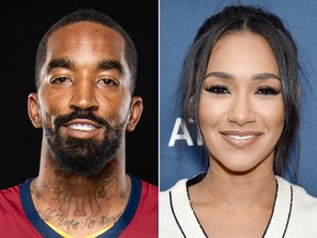 J.R. Smith and Candice Patton. (Getty Images)