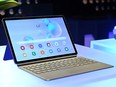 A Samsung Galaxy Tab S6 on display during Samsung Unpacked New York City at Barclays Center at Barclays Center on Aug. 7, 2019 in New York City.