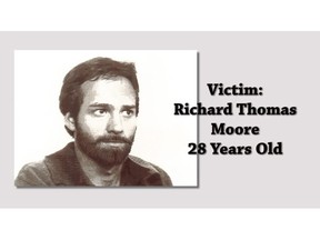 Richard Thomas Moore, 28. The drifter was murdered in 1988. It remains unsolved.